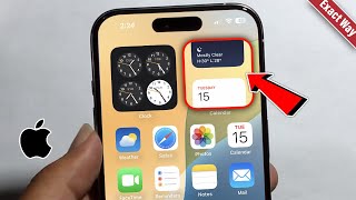 iphone 1616 Pro How to stack widgets on your iPhone Home Screen [upl. by Nixon]