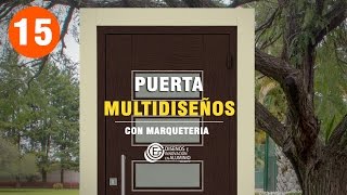 15 Puerta Batiente Multidiseños con Marquetería [upl. by Airdnala]