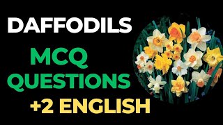 Daffodils  MCQ QUESTIONS  Part  1 [upl. by Amatruda]