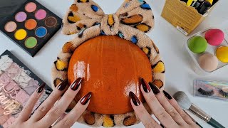 ASMR Makeup on Pumpkin🧡 asmr no talking [upl. by Otokam]