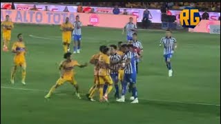 CLÁSICO REGIO  TIGRES 12 MONTERREY  4tos ida Clausura 2024 Liga Mx  GOL de Diego Lainez REACCION [upl. by Eniamrej]