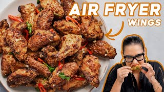 The SECRET to Making Crispy Golden AirFryer Wings [upl. by Dolphin]