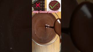 How to Make Chocolate Ganache  Chocolate Ganache with Cocoa Powder shorts shortvideo chocolate [upl. by Columba]