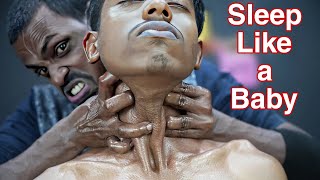 Sleep Like A Baby  2 Hrs Strong Wrist Barber Hard Massage ASMR  Body Massage And Foot Massage ASMR [upl. by Zobe514]