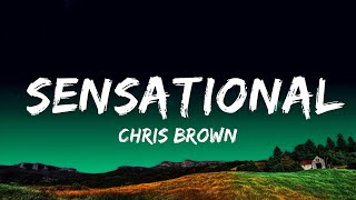 Chris Brown  Sensational Lyrics ft Davido amp Lojay [upl. by Ambrosius]