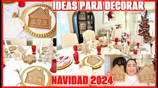 NUEVA DECORACIÓN NAVIDEÑA 2024🎄DECORA TU COMEDOR y COCINA  DECORACIÓN NAVIDAD 2024 [upl. by Mairim]