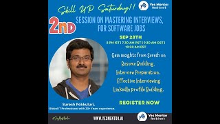 Skill Up Saturdays Sep 28th 2024  Session 2 Interview Readiness Tips for Software Jobs [upl. by Vatsug]