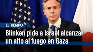 Blinken pide a Israel alcanzar un alto al fuego en Gaza y una “solución diplomática” en Líbano [upl. by Rycca]