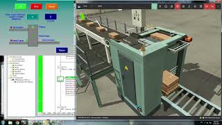 Factory IO Scene 13 Palletizer with AB PLC StudioRSLogix5000 Program FactoryTalk View Studio [upl. by Tarah296]
