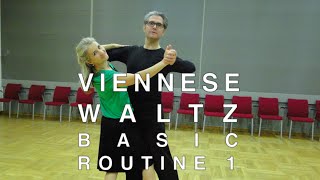 How to Dance Viennese Waltz  Basic Routine 1 [upl. by Groves]