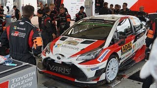 【TOYOTA GAZOO Racing】 WRC 2017ADAC Rallye Deutschland 2017 Service Day 3 [upl. by Silvio]