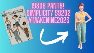 1980s Pants Simplicity 9202 makenine2023 [upl. by Naitirb]