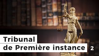 2 Le Tribunal de Première instance et ses compétences [upl. by Halsy]