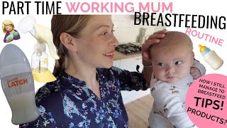 How I Continue Breastfeeding After Returning To Work  Part Time Working Mum Breastfeeding Routine [upl. by Sauer]