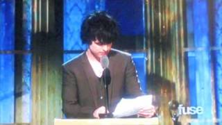 Billie Joe Armstrongs Speech for the Stooges for the Rock and Roll Hall of Fame [upl. by Elehcin]