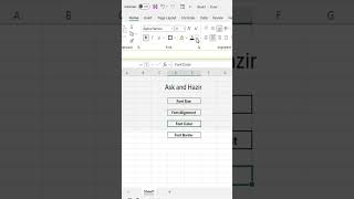 Font Size Color amp Border exceltipstricks youtubeshort [upl. by Diarmit]