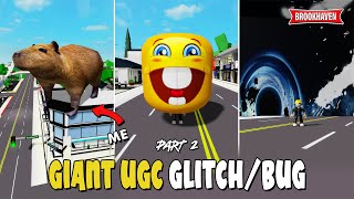 NEW 5 GIANT UGC GLITCHBUG Di Brookhaven IDCODES  Roblox Part 2 [upl. by Ylen]