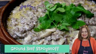 Ground Beef Stroganoff  MADALING LUTUIN [upl. by Ecienal545]