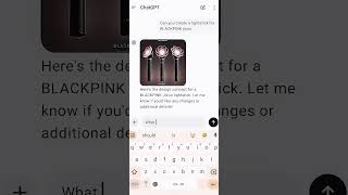 Asking chat gpt to make a lightstick for pinks [upl. by Swiercz]