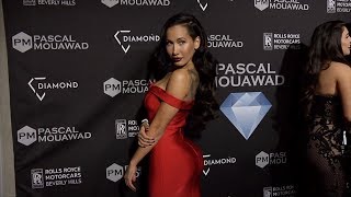 Amia Miley “Champagne Night Diamond” Event Red Carpet [upl. by Acnairb]