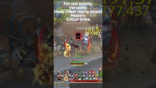 Fury warrior Raging blows rotation Pt3 The war within furywarrior thewarwithin talents [upl. by Maibach]