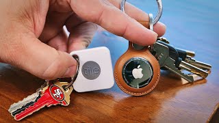 Apple AirTag vs Tile Battle of the Bluetooth trackers [upl. by Lucila725]