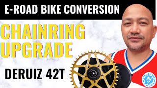 MIDDRIVE CONVERSION CHAINLINE ISSUE FIXDERUIZ CHAINRING 42T  DIY Petz [upl. by Tori]