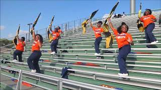 Langston Marching Band amp Flash of Fire Flag Line [upl. by Liatris]