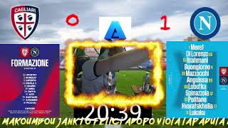 this is my reaction kvaratskhelia goal vs napoli vs cagliari in serie a [upl. by Rebah]