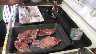 Pork Chop Preparation for Smoking on Brinkmann Electric Smoker [upl. by Doss]