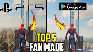 Best SPIDERMAN Fan Made Games for Android with Download Links 🔥🔥 [upl. by Truitt]