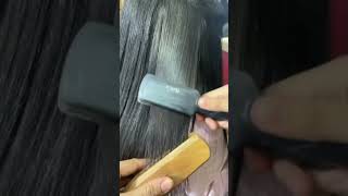 Hair keratinRebounding of Dr Affifa by Naheed salon naheedsalon hairlook bhawalpur [upl. by Akeim]