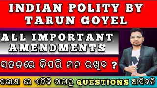 CONSTITUTIONAL AMENDMENTS  INDIAN POLITY  TARUN GOYEL  RHT  RI  LTR  SSD [upl. by Russom]