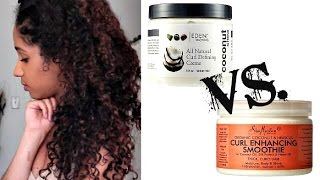 Curl Defining Creme by Eden BodyWorks VS Curl Enhancing Smoothie [upl. by Vtarj280]