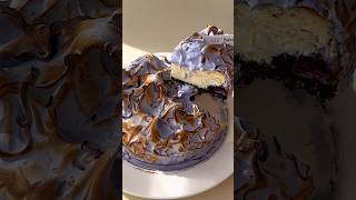 Immersive cake making flaming cheesecake tutorial decompression cheesecake cakemaking cake [upl. by Mylo]