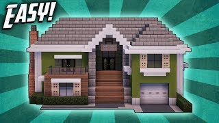 Minecraft How To Build A Suburban House Tutorial 5 [upl. by Sublett614]