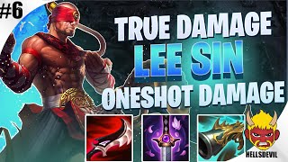 TRUE DAMAGE LEE SIN ONESHOT DAMAGE  Lee Sin Wild Rift Gameplay amp Guide  True Damage Series 6 [upl. by Schell]