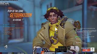 GetQuakedOn TRIES New DPS HERO  VENTURE POTG VENTURE OVERWATCH 2 GAMEPLAY [upl. by Hiltner]