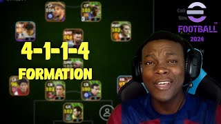 THE UNIQUE 4114 FORMATION IN eFOOTBALL🔥🔥🔥 [upl. by Lorant912]