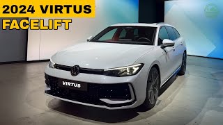 Volkswagen Virtus Facelift Launch in India  2024 Model Virtus with Adas and more [upl. by Ciaphus]