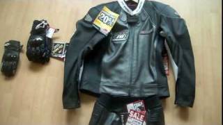 New Motorbike Leathers for 2011  Hein Gericke [upl. by Ahsinotna210]