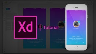 Create an Onboarding App  Adobe Xd Tutorial [upl. by Aynuat832]