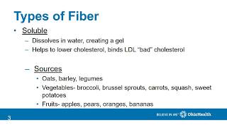 Nutrition Part 3 Dietary Fiber and Sugar [upl. by Estey]