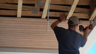 Installing Timber Lining Boards with Hidden Screw Holes [upl. by Cynthla355]