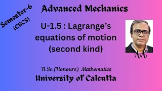 U15  Lagranges Equations of Motion [upl. by Raseta]