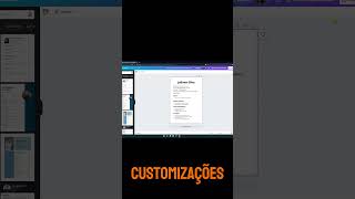 Como fazer um CURRÍCULO no CANVA shorts [upl. by Eiral]