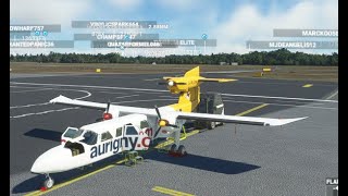 FULL FLIGHT MSFS AURIGNY BN2 TRISLANDER GUERNSEY TO SOUTHAMPTON [upl. by Racso112]