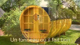 Tonneau de camping  Baril habitable  Gite insolite en bois [upl. by Ahsyak]