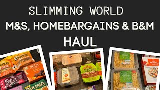 Slimming World  M amp S haul  B amp M haul Home Bargains haul  January 2022  With syns [upl. by Hoashis642]