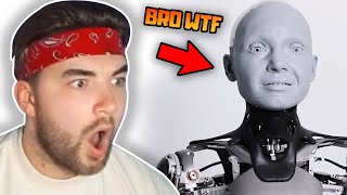 KingWoolz Reacts to AMECA THE HUMAN ROBOT BRO THIS IS INSANE [upl. by Neelrahs]